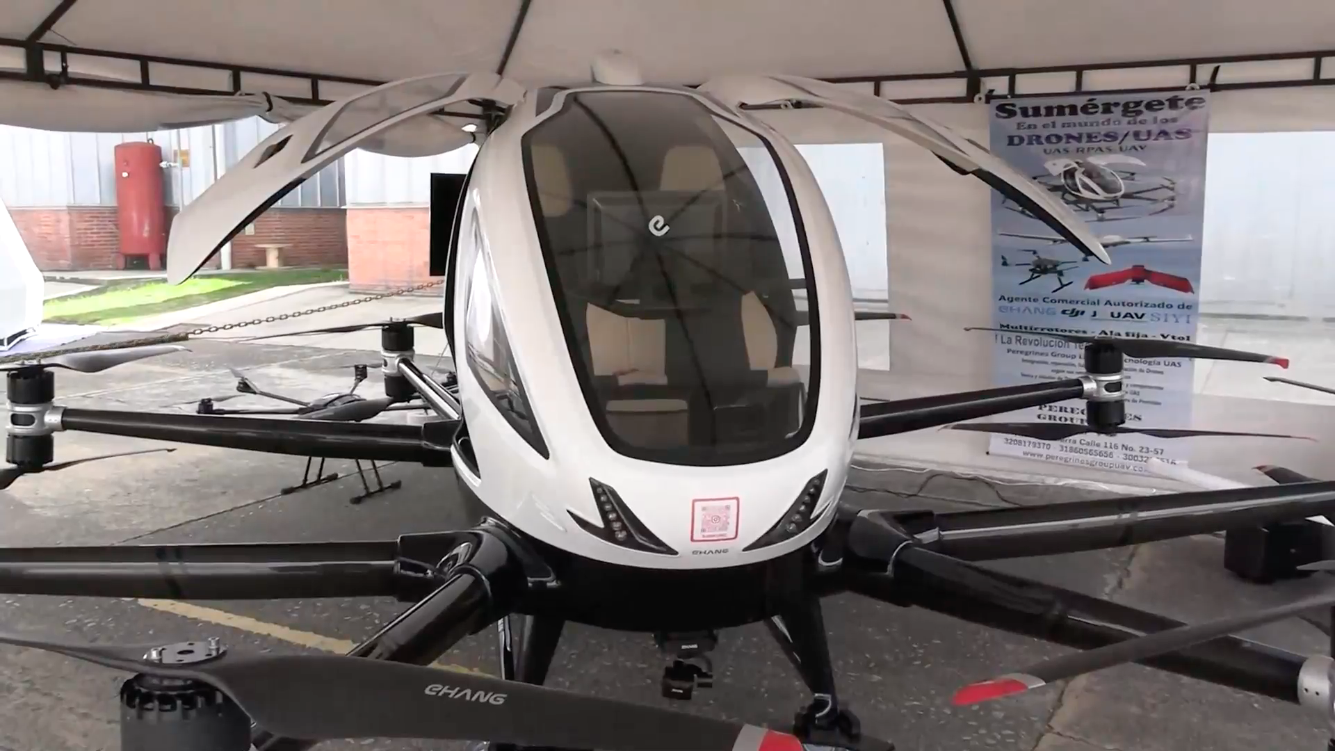 Taxi Dron Drone Transporte Personas Táxi Aéreo Drones Para