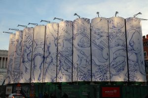 Roma disimulará las obras del metro de Plaza Venecia con murales de arte contemporáneo
