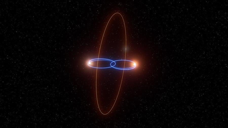 Descubren planeta que órbita dos estrellas en ángulo de 90 grados