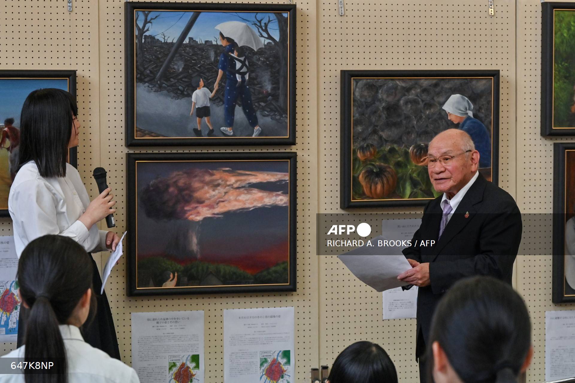 Recuerdos de supervivientes de Hiroshima se transforman en arte