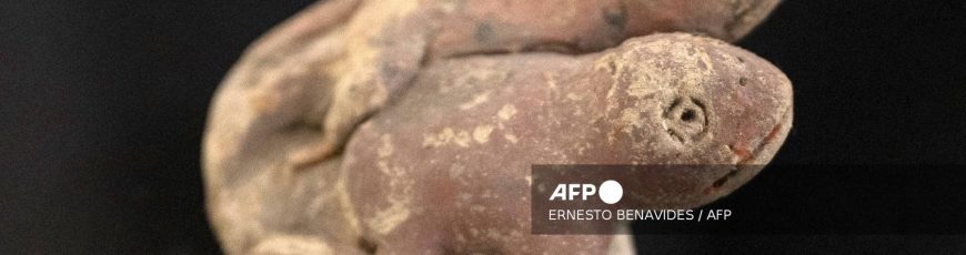 Hallan en Perú escultura de sapos de civilización más antigua de América