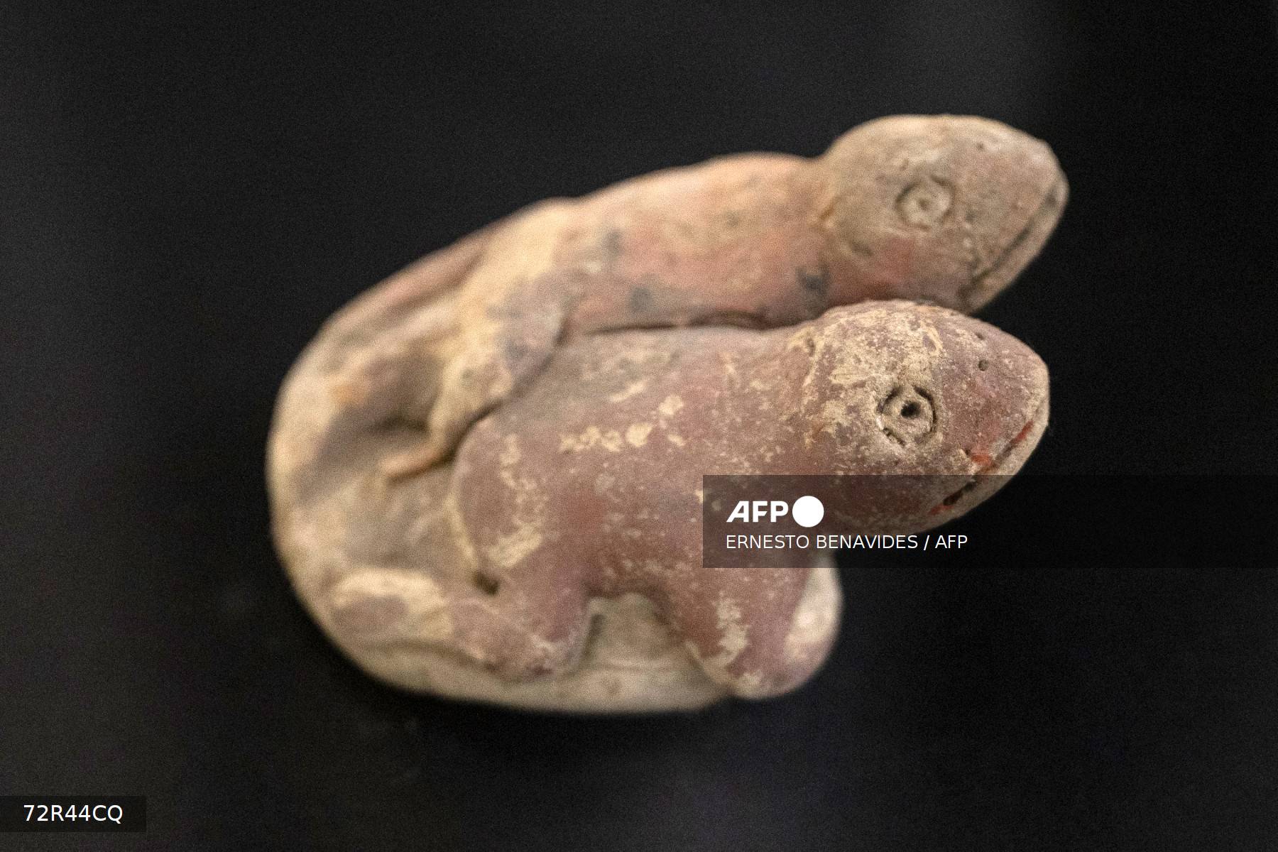 Hallan en Perú escultura de sapos de civilización más antigua de América
