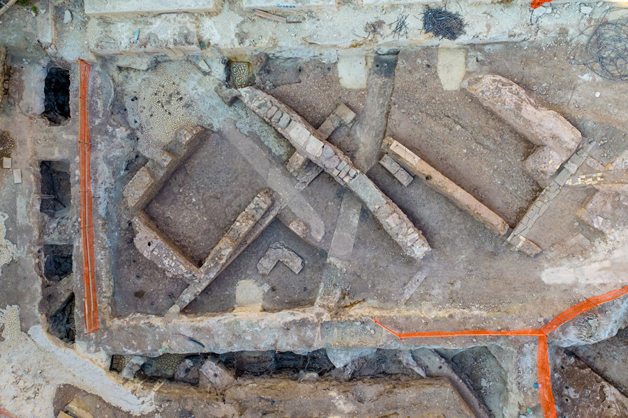 Hallan viviendas romanas y hornos de cal medievales en las obras del metro de Roma