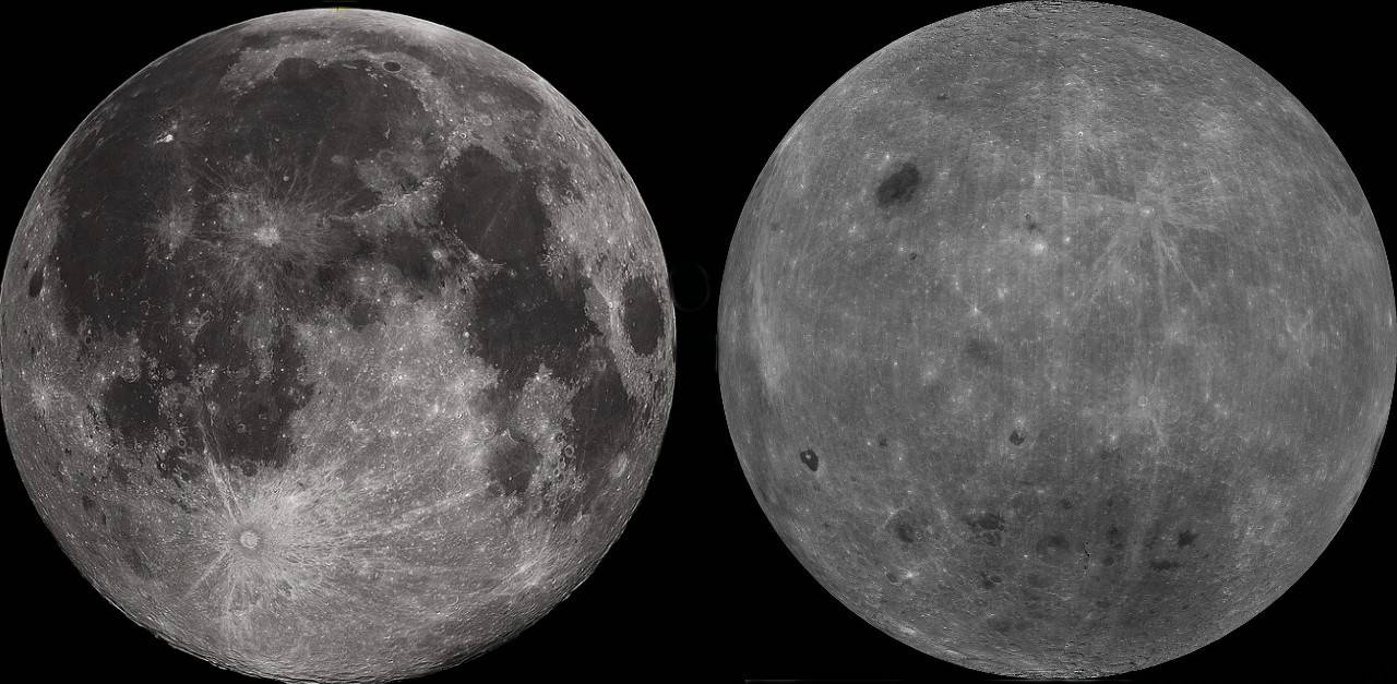La cara oculta de la Luna es 100 ºC más fría que la visible