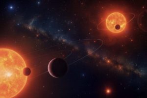 Hallan un sistema con dos estrellas y planetas como el terrestre transitando entre ambas