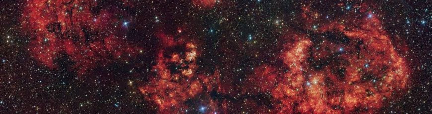 Una nebulosa con forma de murciélago revela una activa región de formación estelar