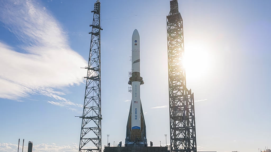 Blue Origin aplaza el segundo lanzamiento del cohete New Glenn debido al mal tiempo