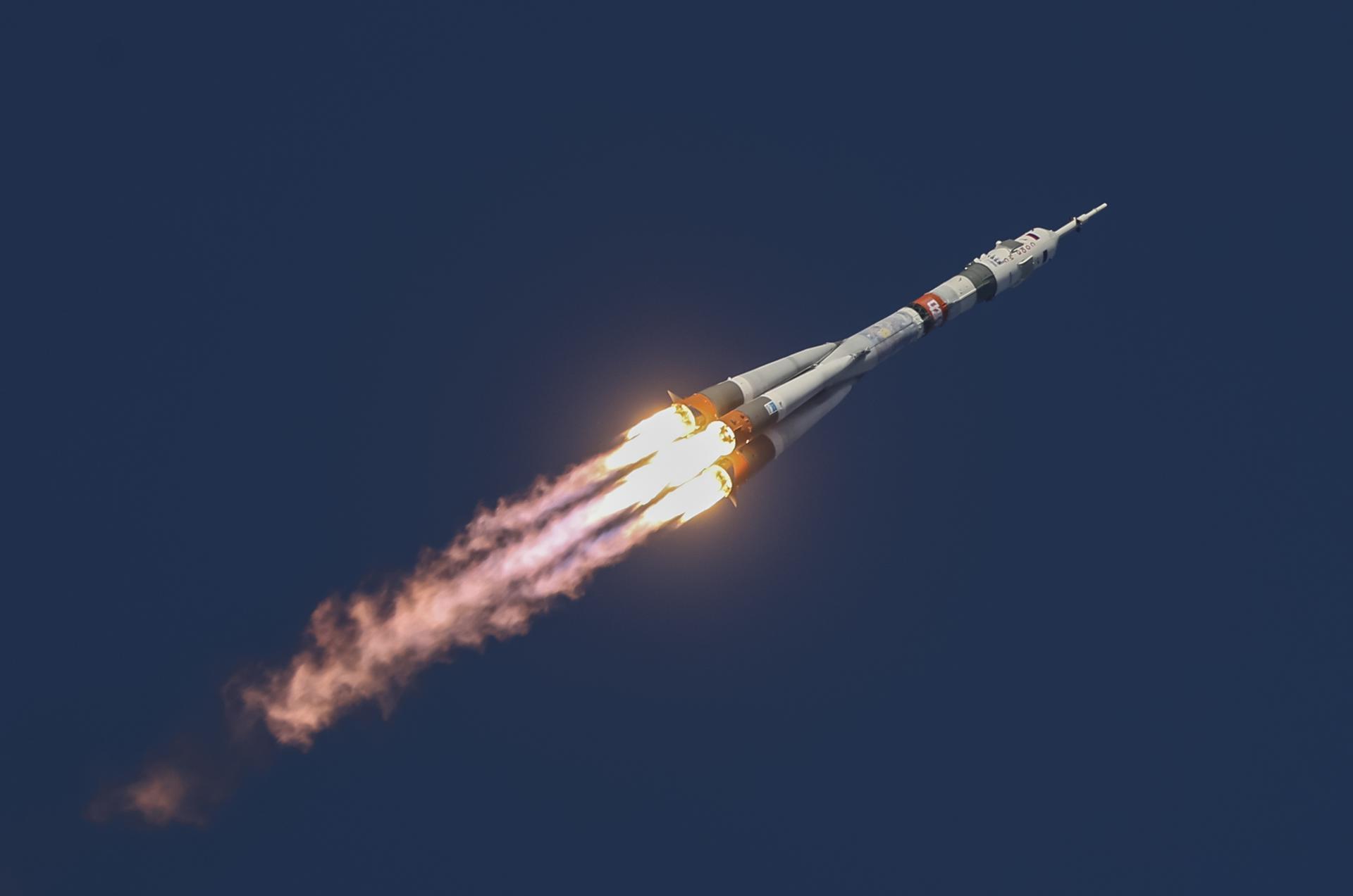 Rusia lanza la nave tripulada Soyuz MS-28 rumbo a la Estación Espacial Internacional