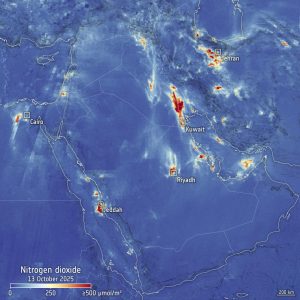 Sentinel-5 ya observa las zonas con peor calidad del aire desde el espacio