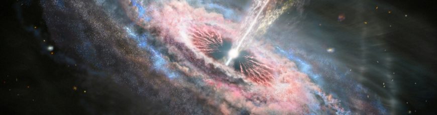 Webb detecta un agujero negro supermasivo en plena expansión en el Universo primitivo