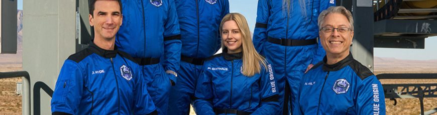 Blue Origin hace historia al enviar al espacio a una persona en silla de ruedas