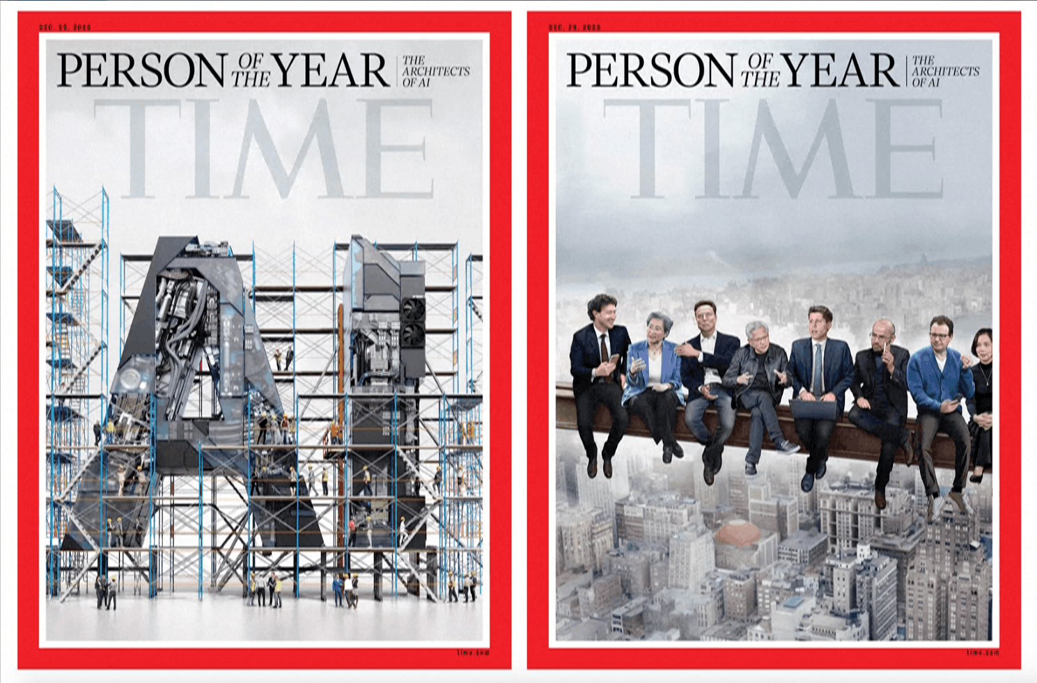 Los creadores de la IA protagonizan la portada de Time