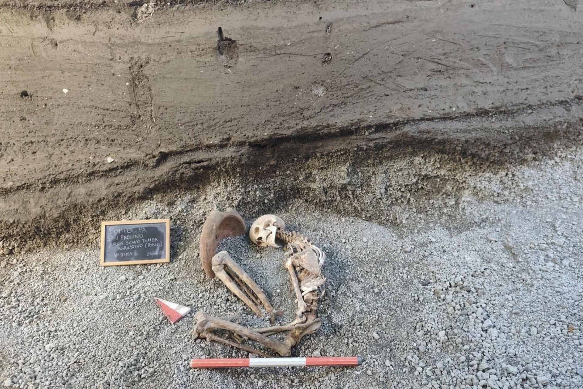 Pompeya reconstruye con inteligencia artificial la huida de una víctima del Vesubio