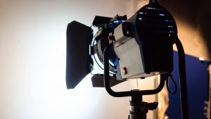 Led lightning system on a movie set