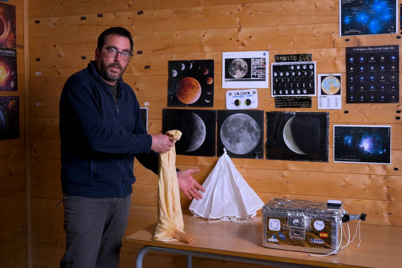 El reto de fotografiar el eclipse de Sol desde un globo estratosférico