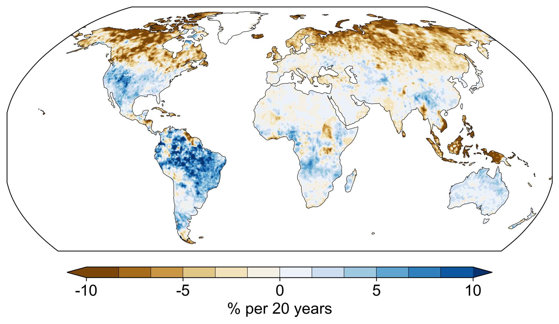 El cambio climático concentra los episodios de lluvia, y eso da lugar a más sequías