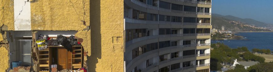Terreno duro, estructura de hormigón, edificios compactos: arquitectura contra terremotos