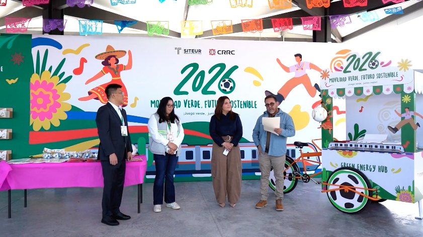 CRRC impulsa movilidad verde rumbo al Mundial 2026