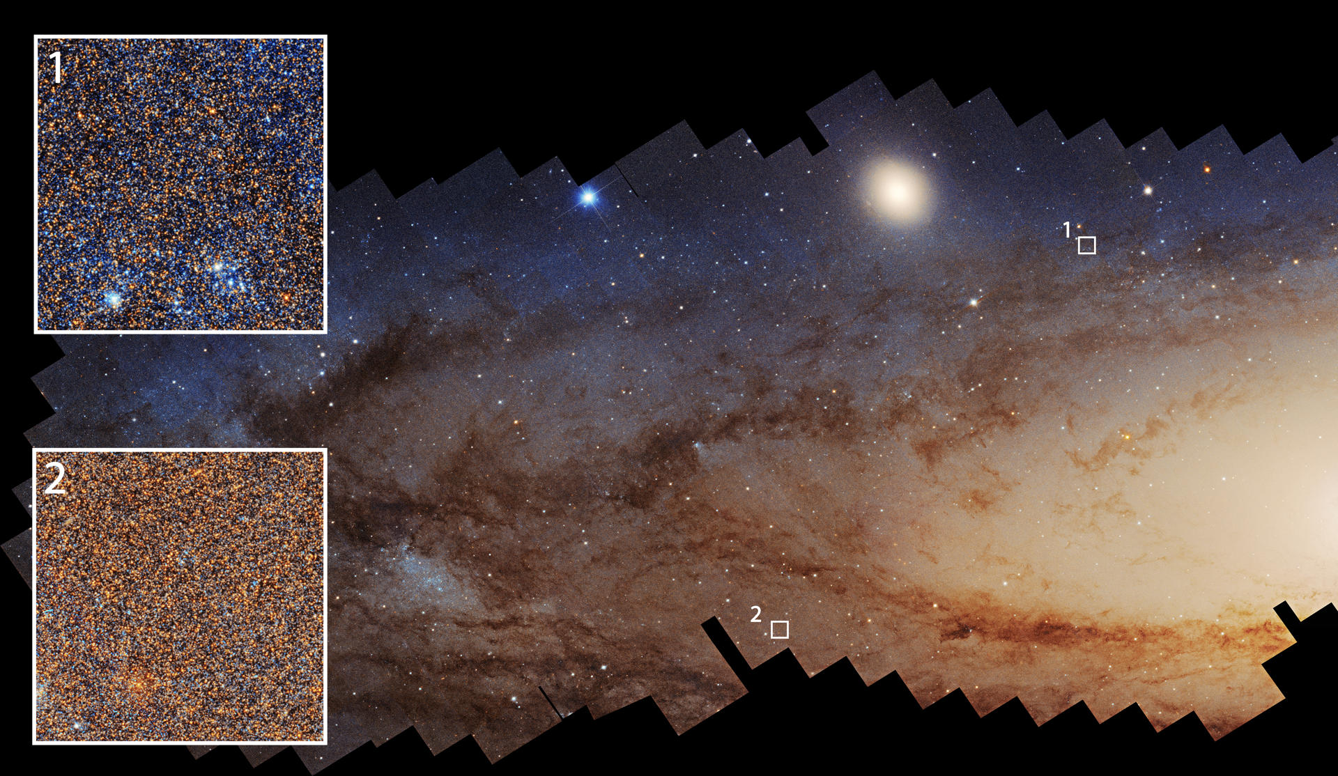 La galaxia de Andrómeda frena en cerca de un 80 por ciento la creación de estrellas