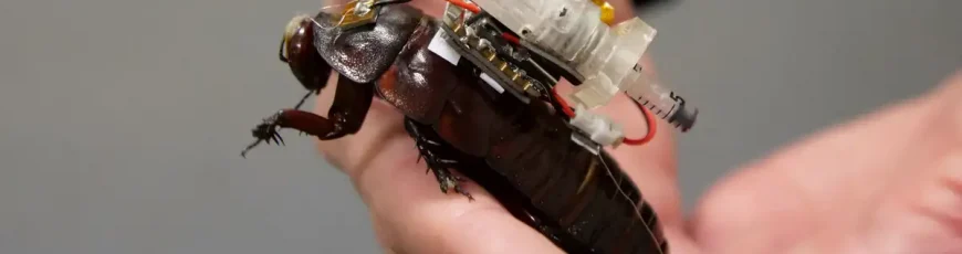 Controlan cucarachas con descargas para usarlas en rescates