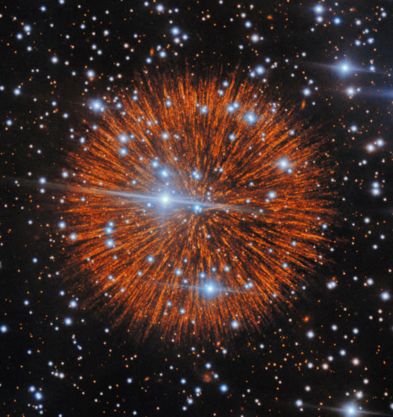 Revelan el confuso ‘collar de perlas’ de una histórica supernova observada hace 850 años